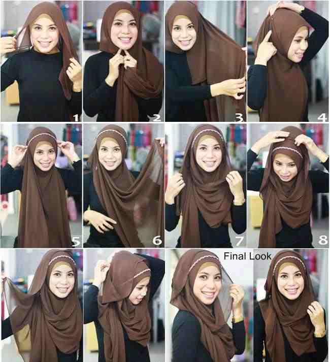 Hijab with Headband Tutorial